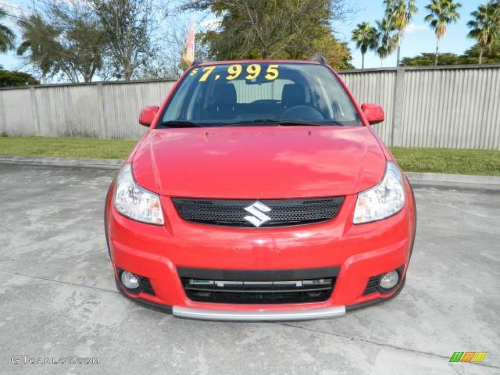 2008 SX4 Crossover Touring AWD - Vivid Red / Black photo #8