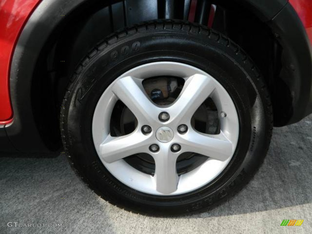 2008 SX4 Crossover Touring AWD - Vivid Red / Black photo #28