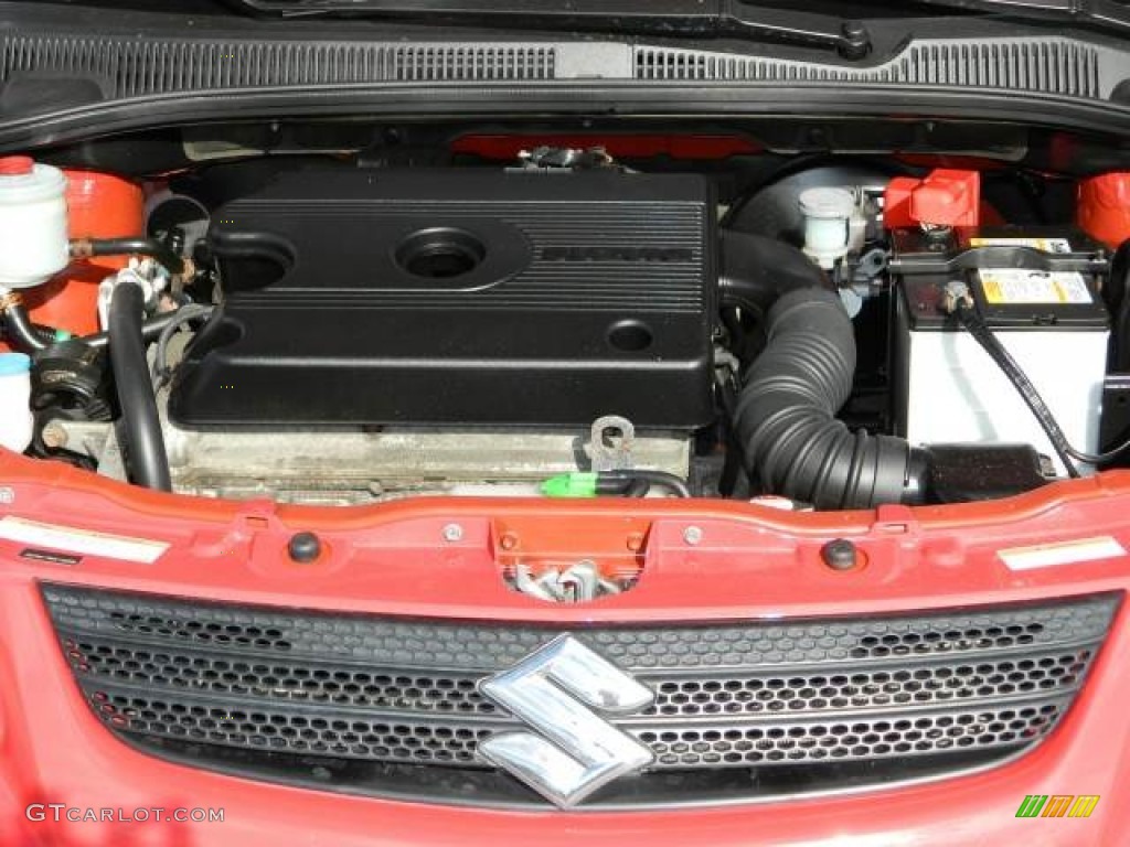 2008 SX4 Crossover Touring AWD - Vivid Red / Black photo #30