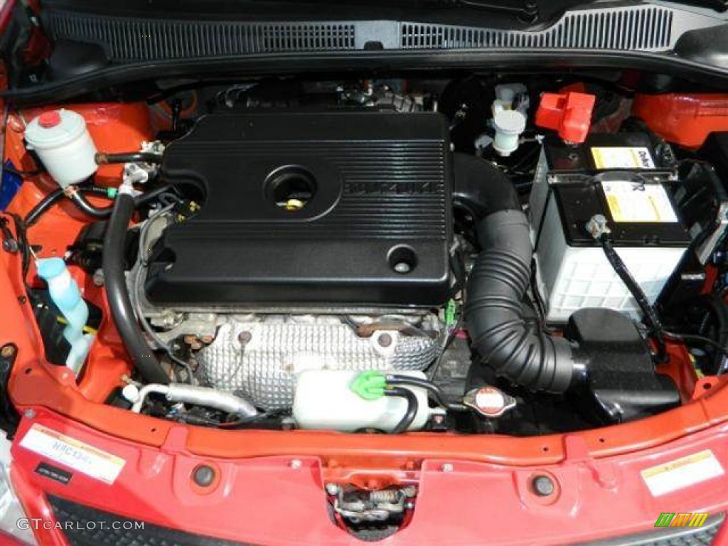 2008 SX4 Crossover Touring AWD - Vivid Red / Black photo #31