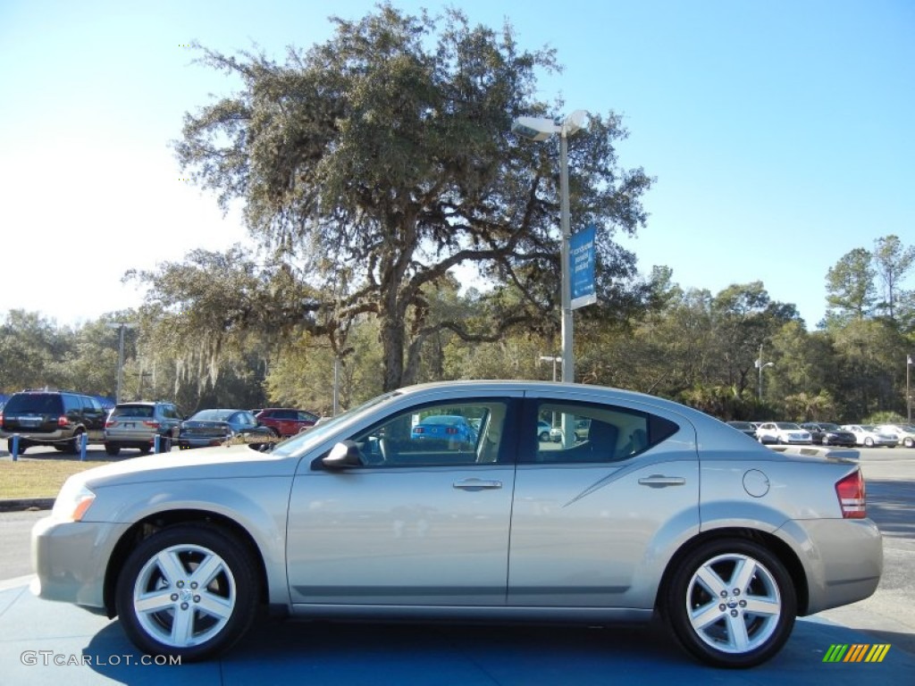 2008 Avenger SXT - Light Sandstone Metallic / Dark Khaki/Light Graystone photo #2