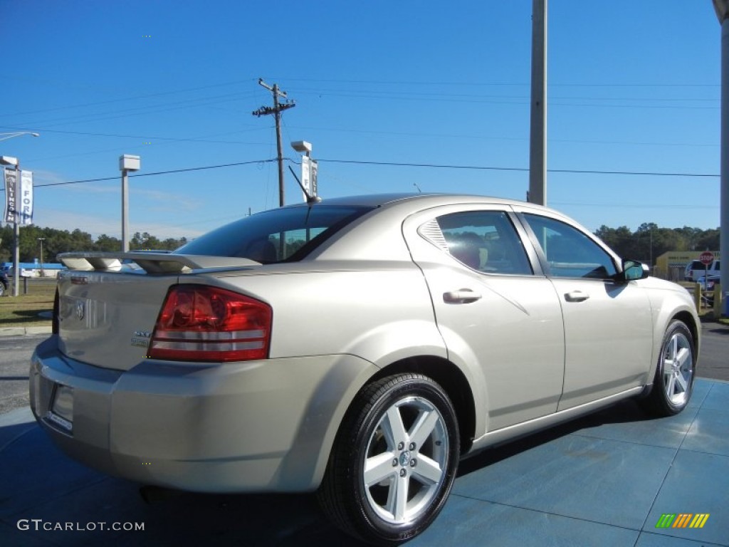 2008 Avenger SXT - Light Sandstone Metallic / Dark Khaki/Light Graystone photo #5