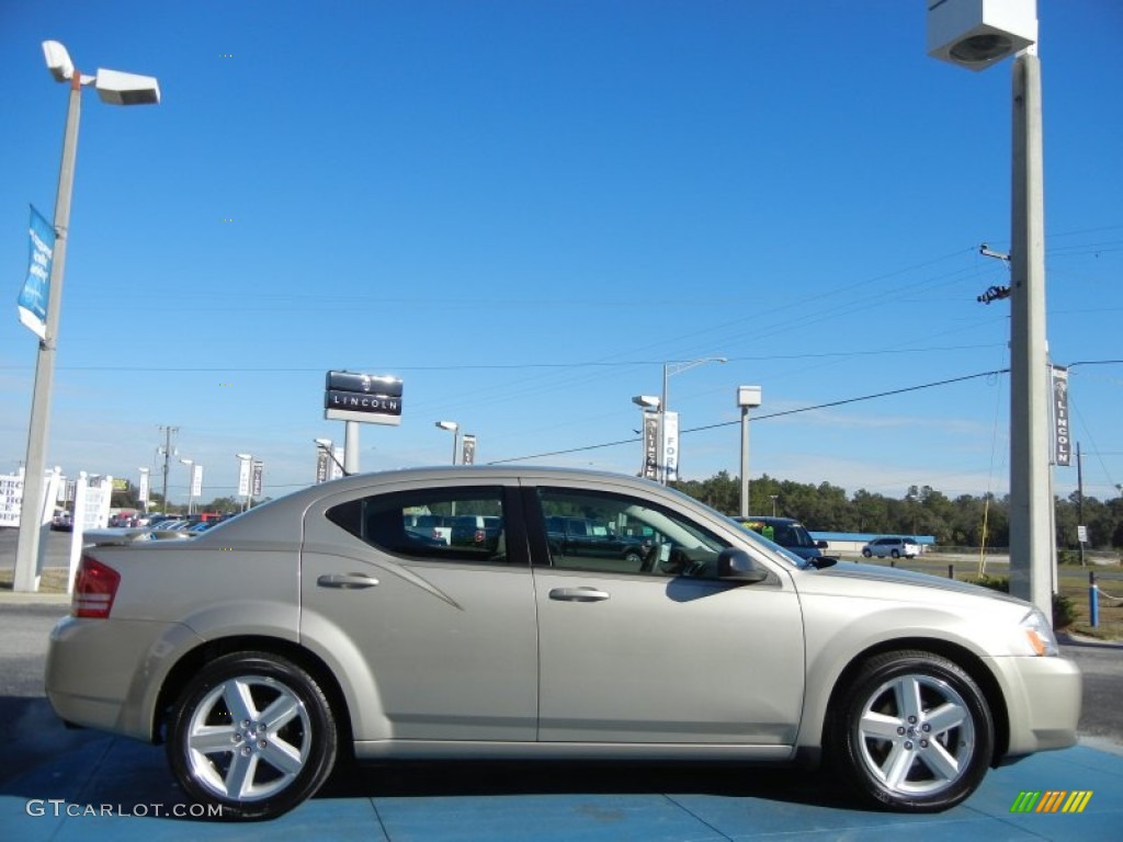 2008 Avenger SXT - Light Sandstone Metallic / Dark Khaki/Light Graystone photo #6