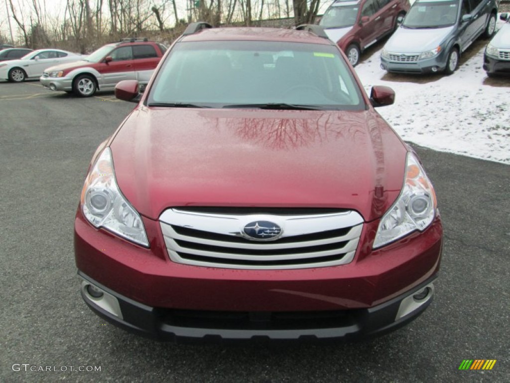 2012 Outback 2.5i - Ruby Red Pearl / Off Black photo #3