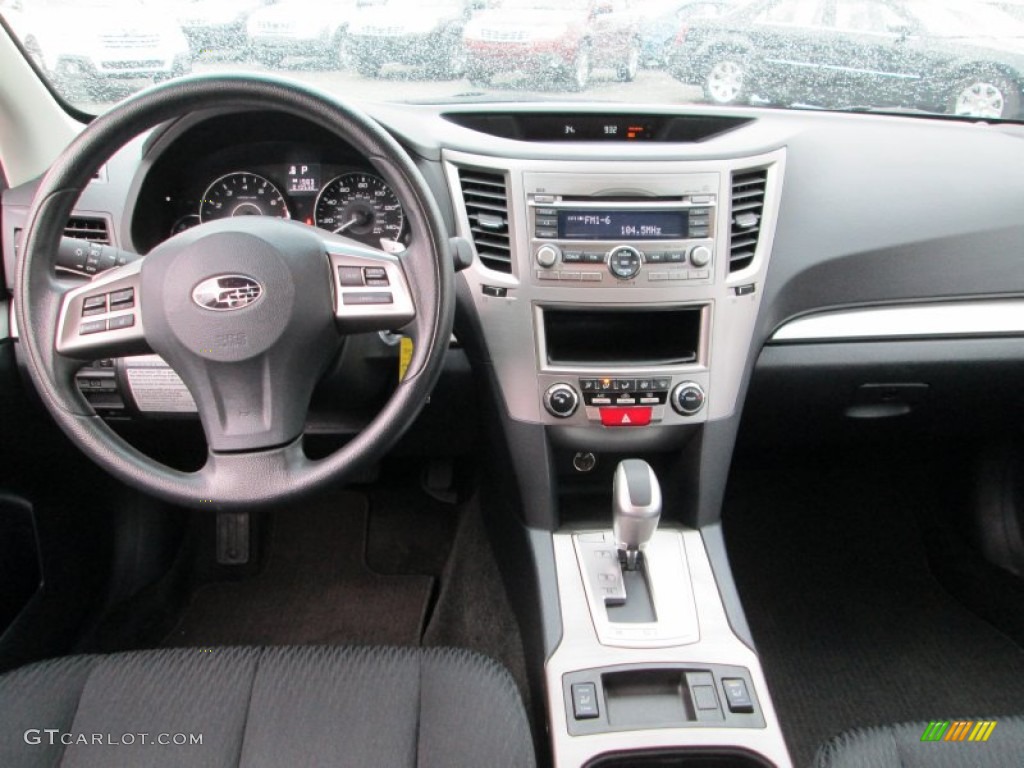 2012 Subaru Outback 2.5i Off Black Dashboard Photo #76818909
