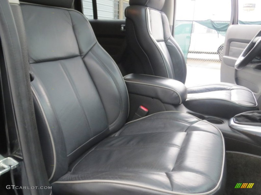 Ebony Black/Pewter Interior 2008 Hummer H3 Alpha Photo #76819217