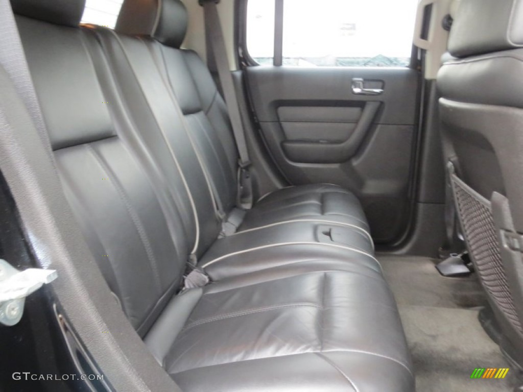 Ebony Black/Pewter Interior 2008 Hummer H3 Alpha Photo #76819287