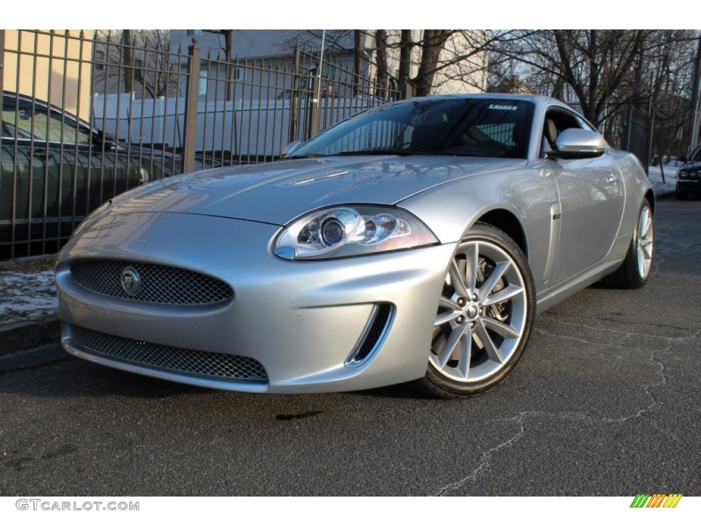 Liquid Silver Metallic 2010 Jaguar XK XKR Coupe Exterior Photo #76819935