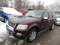 2007 Dark Cherry Metallic Ford Explorer Limited 4x4  photo #3