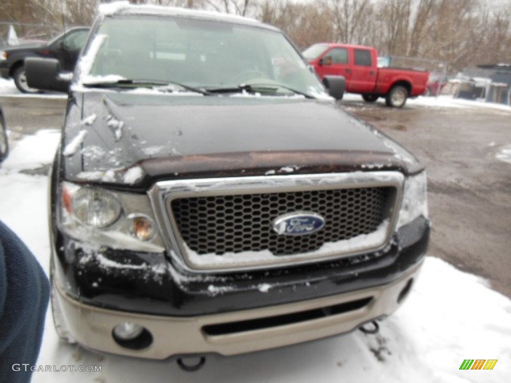 2006 F150 Lariat SuperCab 4x4 - Black / Tan photo #2