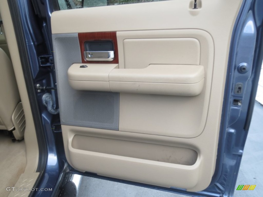 2006 Ford F150 Lariat SuperCrew Tan Door Panel Photo #76822370