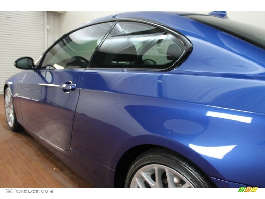 2009 3 Series 328i Coupe - Montego Blue Metallic / Grey photo #9
