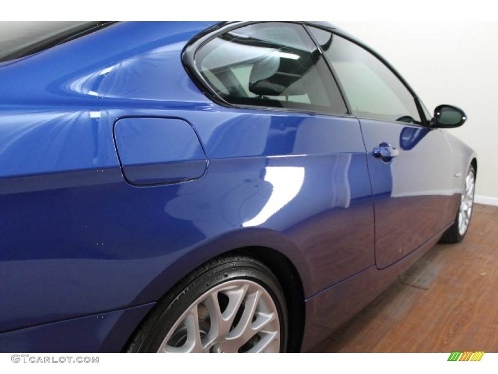 2009 3 Series 328i Coupe - Montego Blue Metallic / Grey photo #10