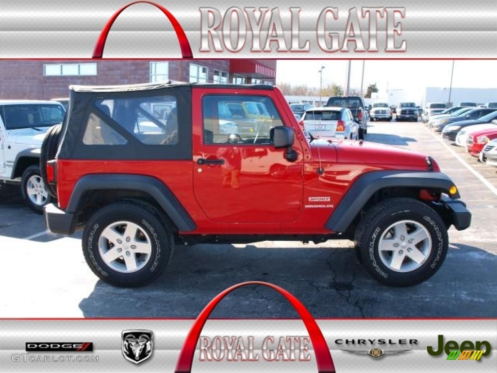 Flame Red Jeep Wrangler