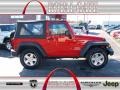 2011 Flame Red Jeep Wrangler Sport S 4x4  photo #1