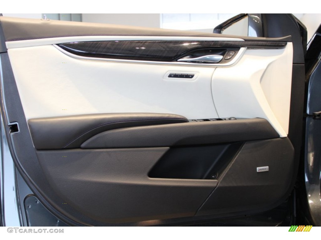 2013 Cadillac XTS Platinum FWD Jet Black/Light Wheat Opus Full Leather Door Panel Photo #76823702