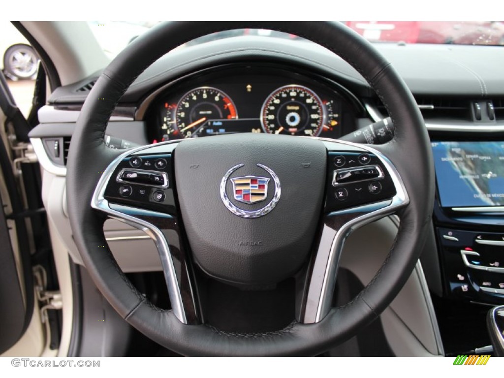 2013 Cadillac XTS Premium FWD Shale/Cocoa Steering Wheel Photo #76824366