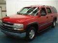 2001 Victory Red Chevrolet Suburban 1500 LS 4x4  photo #1