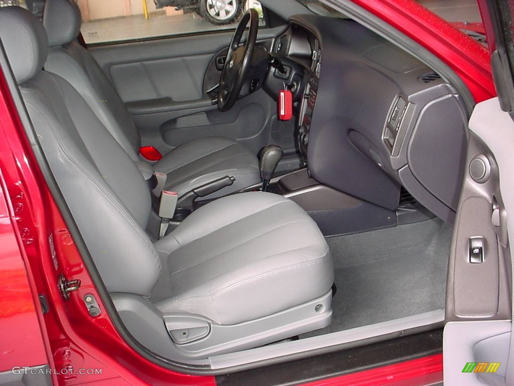 2005 Elantra GT Hatchback - Electric Red Metallic / Gray photo #13