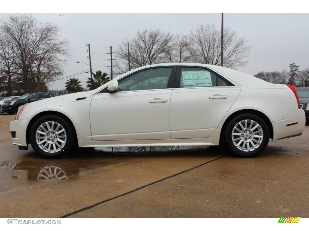 White Diamond Tricoat 2013 Cadillac CTS 3.0 Sedan Exterior Photo #76825368