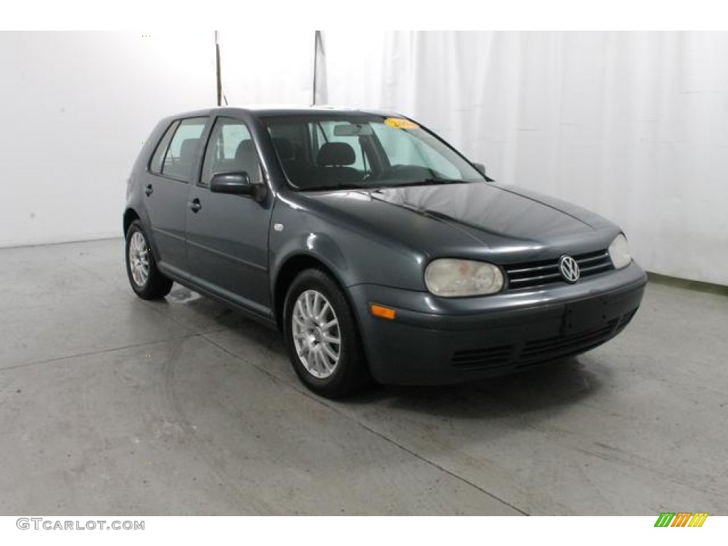 2004 Golf GLS 4 Door - Blue Anthracite Metallic / Black photo #4