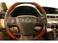 Parchment/Brown Walnut 2010 Lexus RX 350 AWD Steering Wheel