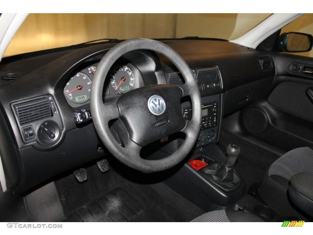 2004 Golf GLS 4 Door - Blue Anthracite Metallic / Black photo #18