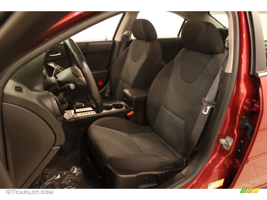 Ebony Interior 2009 Pontiac G6 V6 Sedan Photo #76827279
