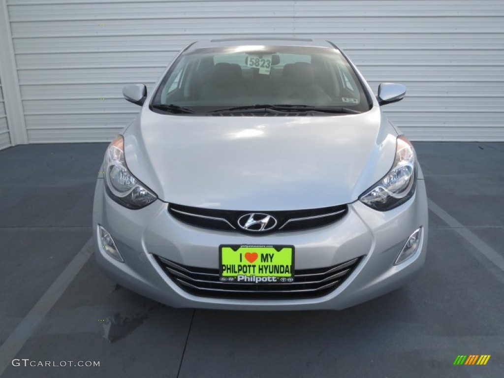 2013 Elantra Limited - Silver / Gray photo #10