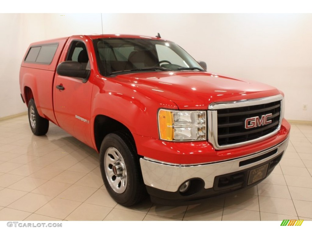 2009 Sierra 1500 Work Truck Regular Cab - Fire Red / Dark Titanium photo #1