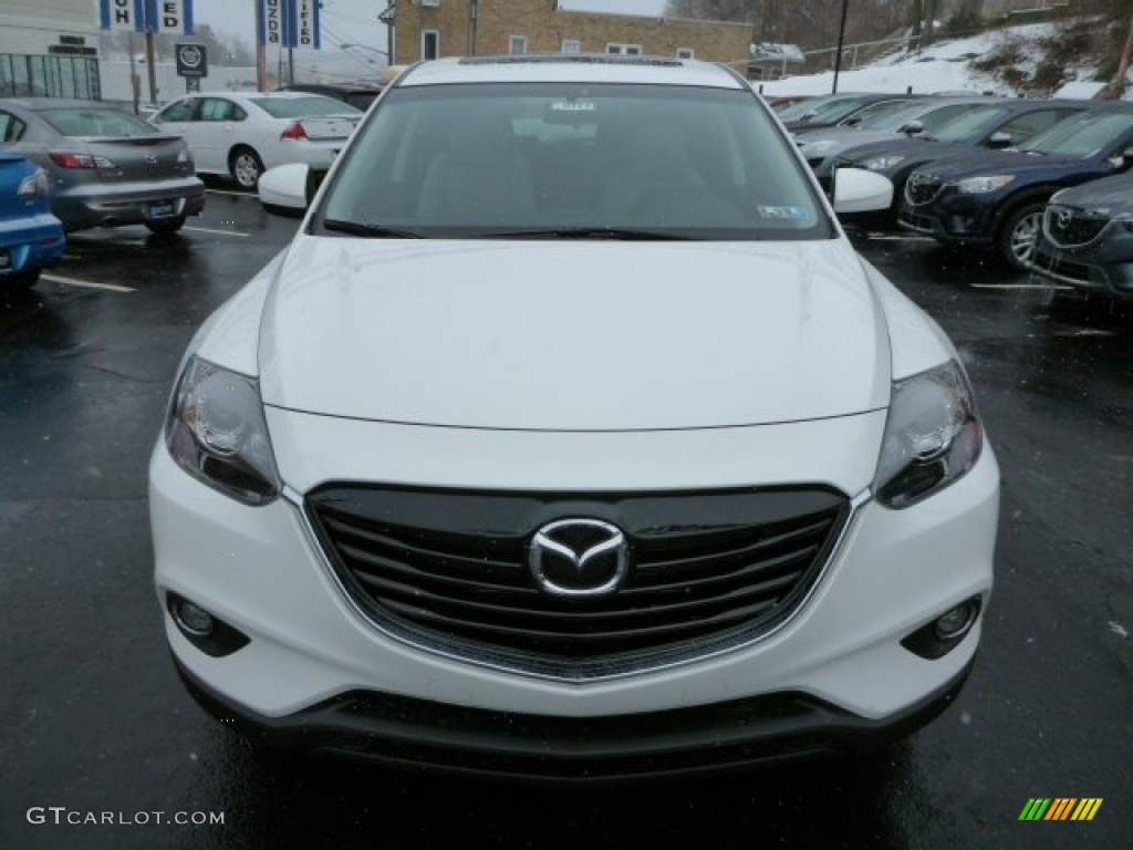 Crystal White Pearl Mica 2013 Mazda CX-9 Touring AWD Exterior Photo #76828071