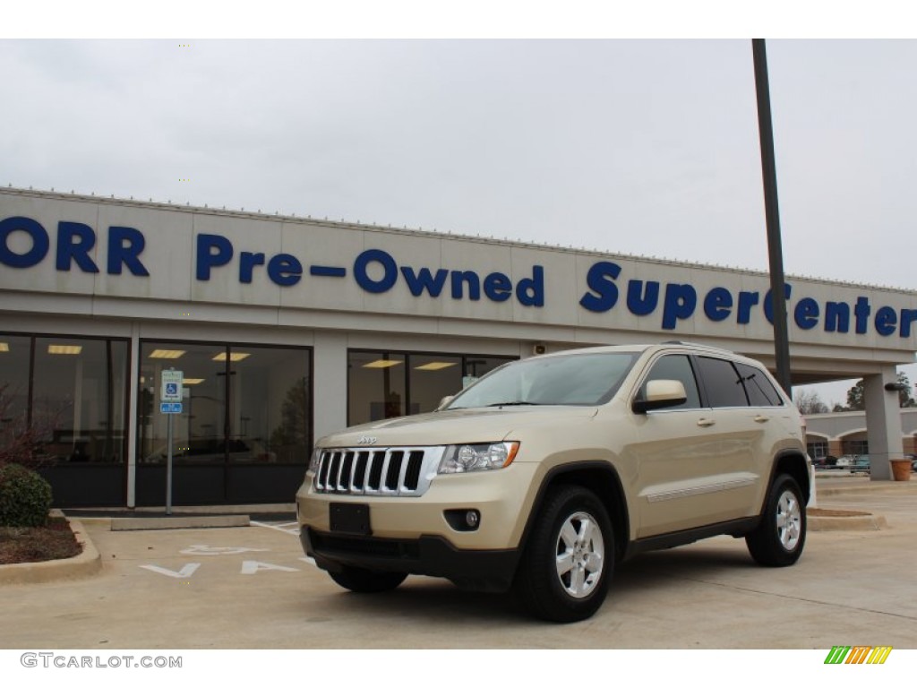 2012 Grand Cherokee Laredo - White Gold Metallic / Black photo #1