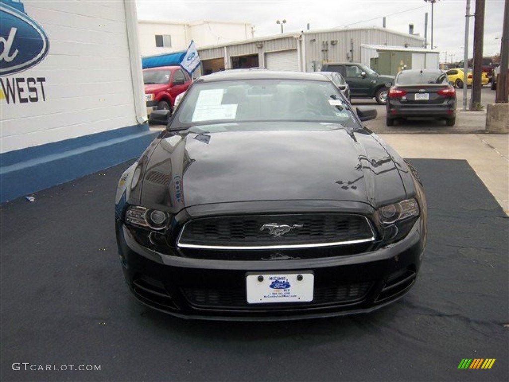 2013 Mustang V6 Coupe - Black / Stone photo #2