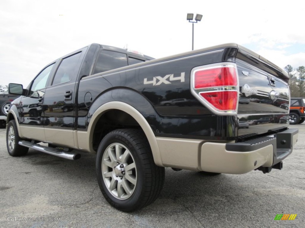2010 F150 King Ranch SuperCrew 4x4 - Tuxedo Black / Chapparal Leather photo #5