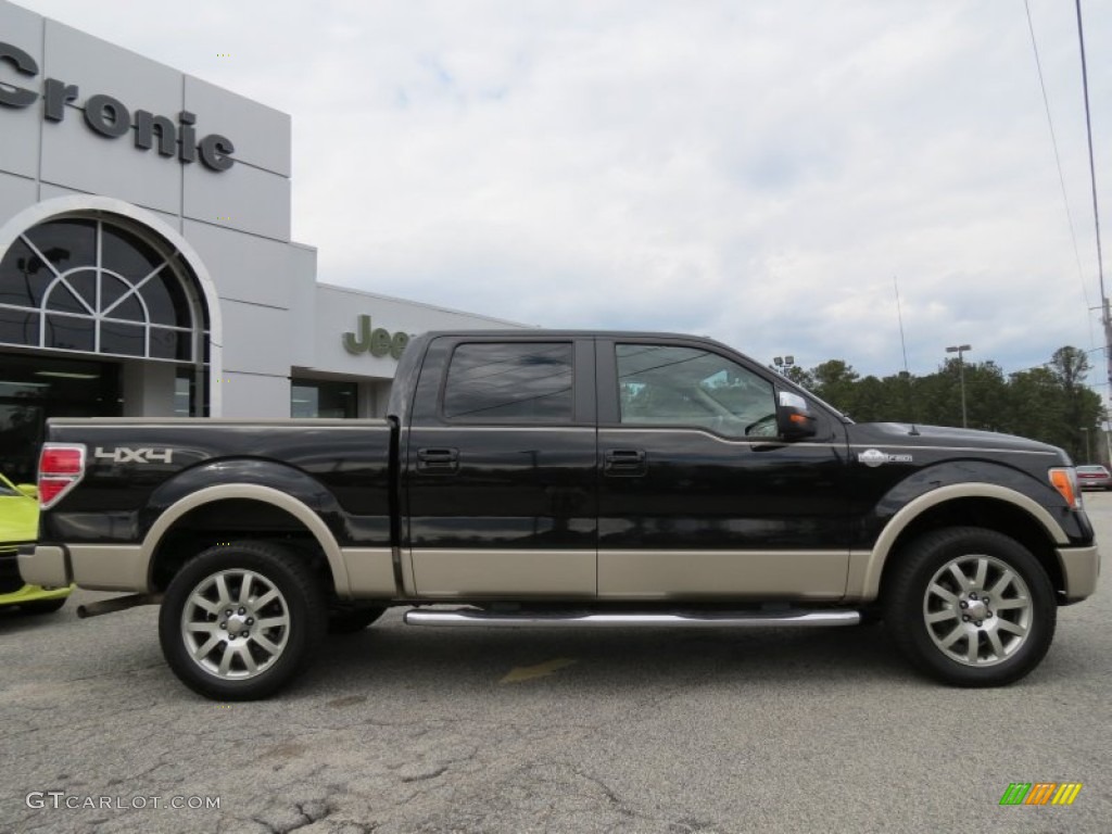 2010 F150 King Ranch SuperCrew 4x4 - Tuxedo Black / Chapparal Leather photo #8