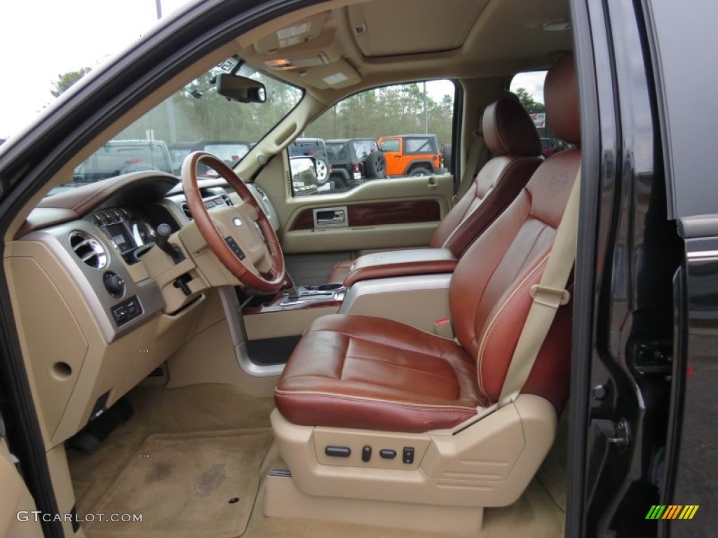 Chapparal Leather Interior 2010 Ford F150 King Ranch SuperCrew 4x4 Photo #76829619