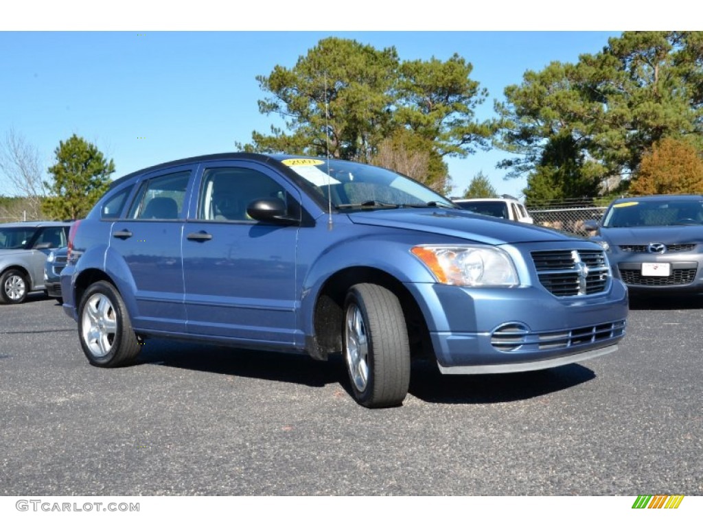 2007 Caliber SXT - Marine Blue Pearl / Pastel Slate Gray photo #3