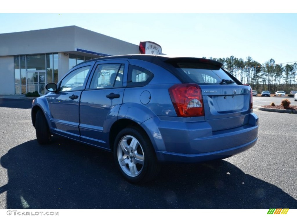 2007 Caliber SXT - Marine Blue Pearl / Pastel Slate Gray photo #7