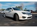 2012 White Platinum Tri-Coat Ford Fusion SEL V6  photo #3