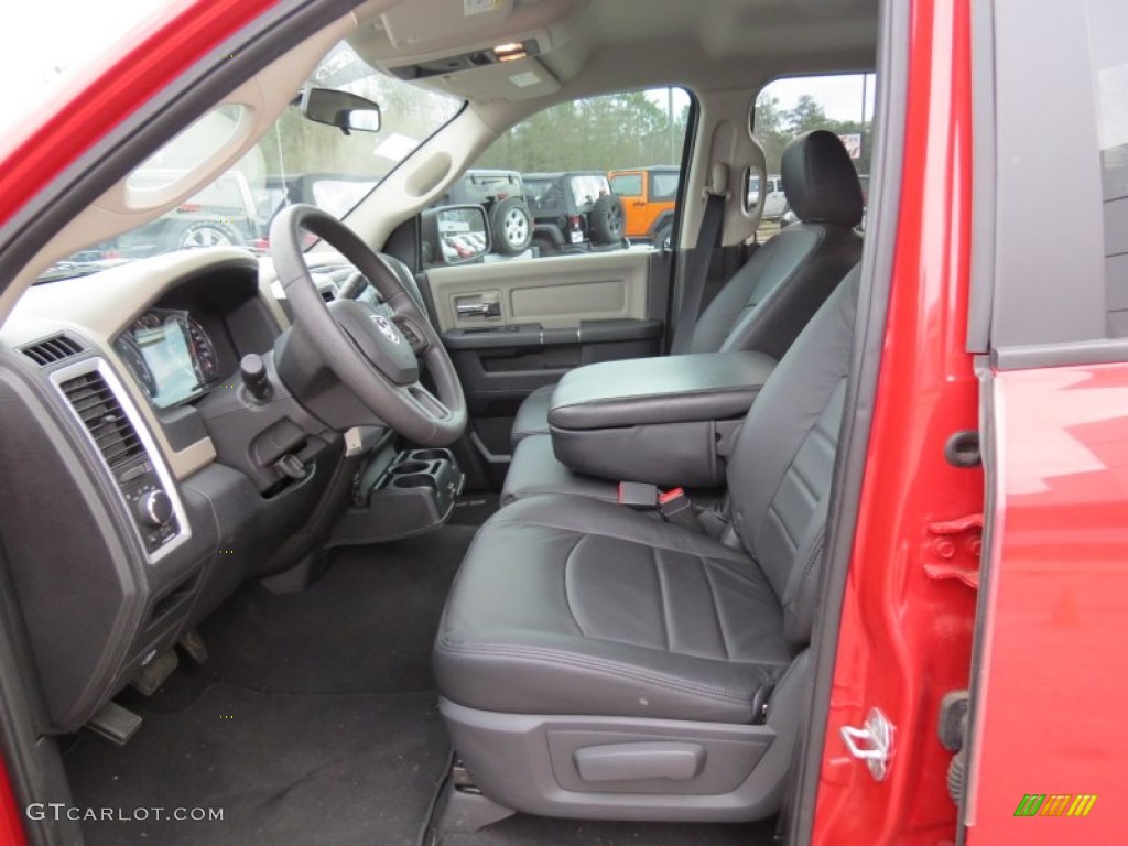 2012 Ram 1500 SLT Quad Cab - Flame Red / Dark Slate Gray photo #10