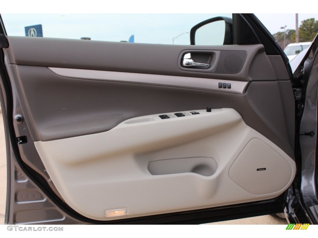 2013 Infiniti G 37 Journey Sedan Stone Door Panel Photo #76830382