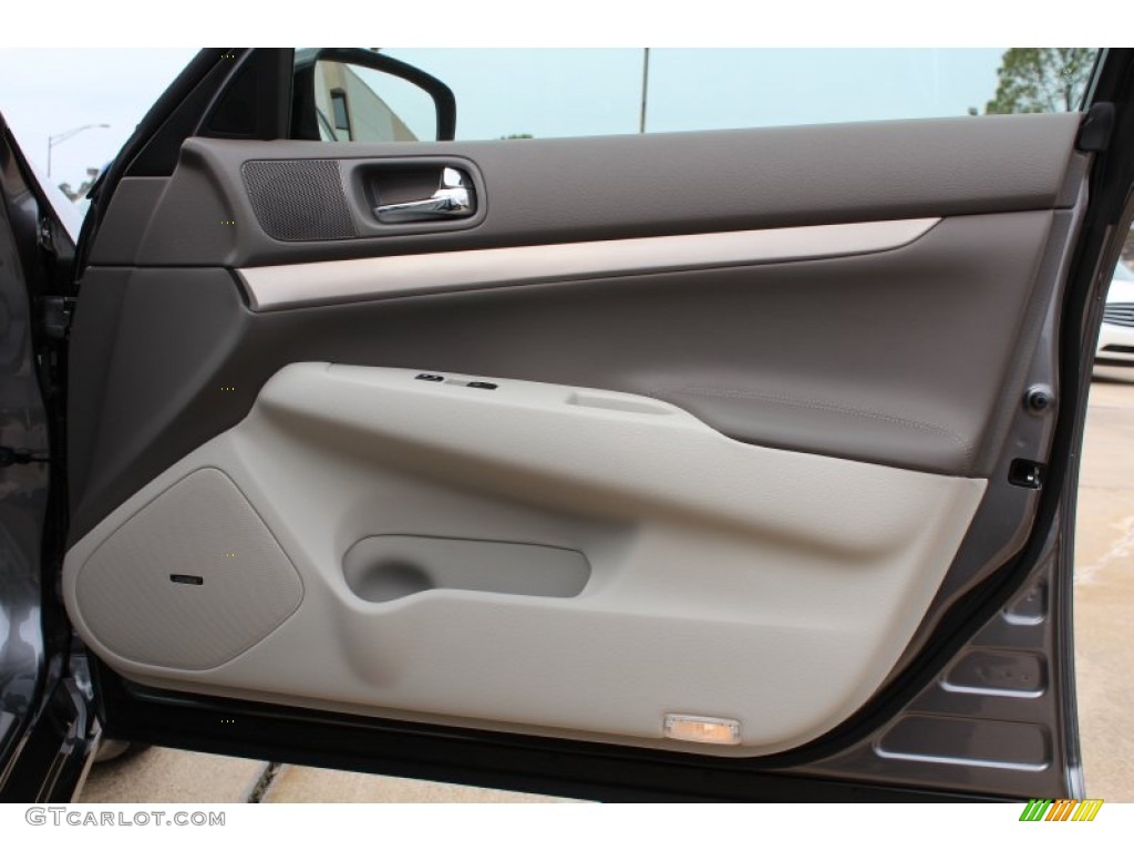 2013 Infiniti G 37 Journey Sedan Stone Door Panel Photo #76830420