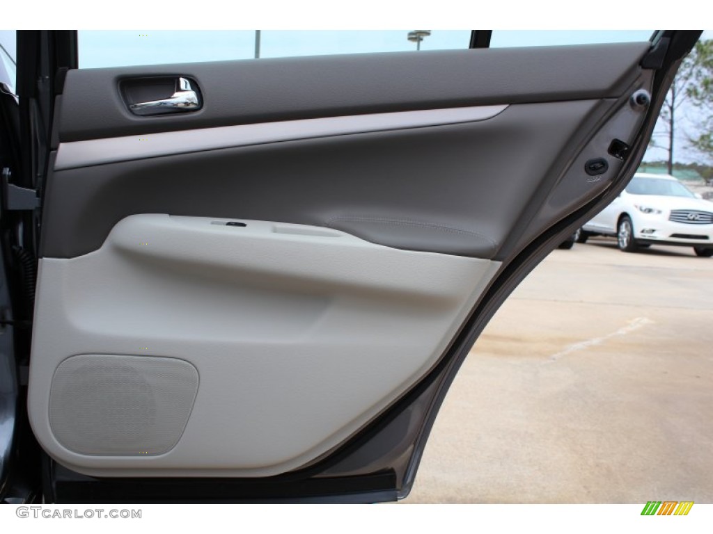 2013 Infiniti G 37 Journey Sedan Stone Door Panel Photo #76830501
