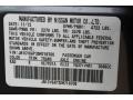  2013 G 37 Journey Sedan Graphite Shadow Color Code KAD