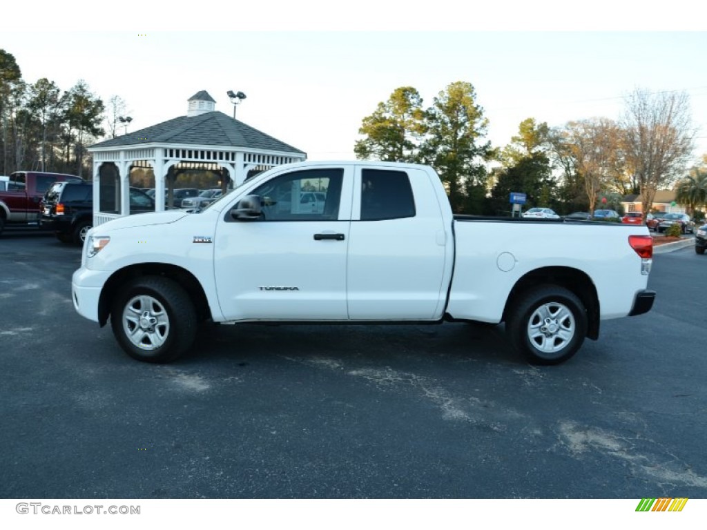 2011 Tundra Double Cab - Super White / Graphite Gray photo #8