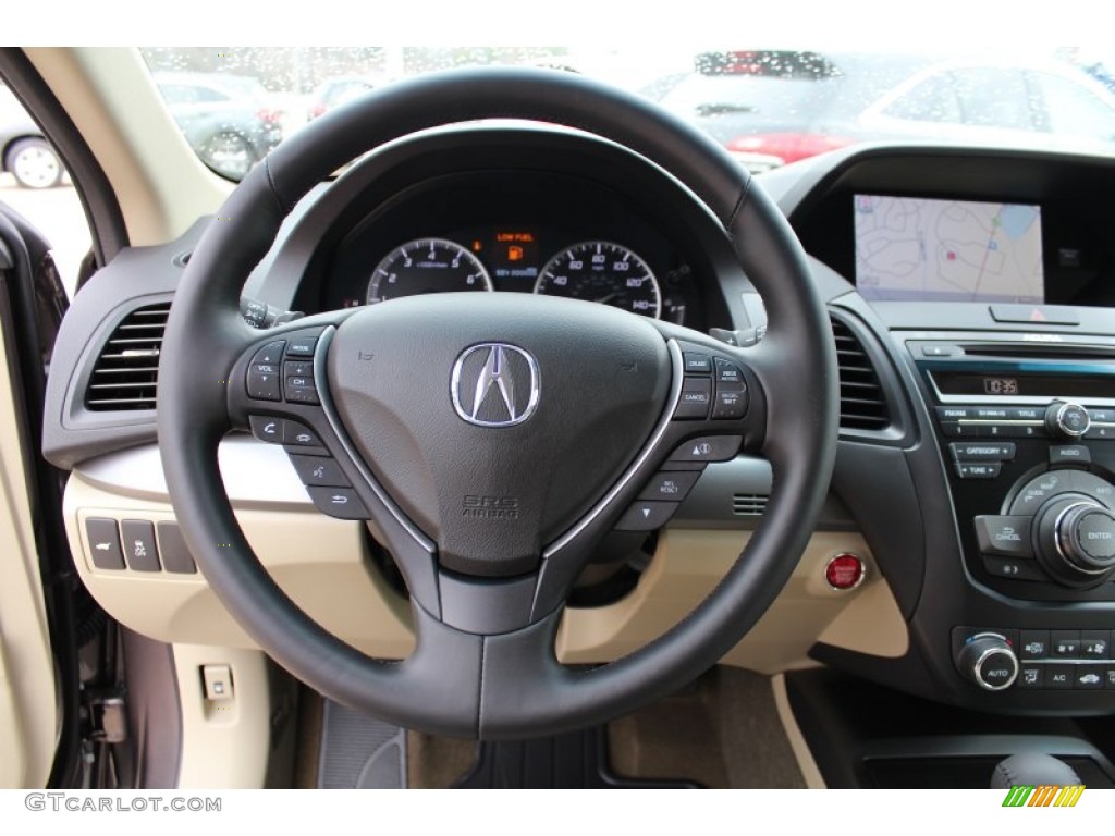 2013 Acura RDX Technology Parchment Steering Wheel Photo #76832214