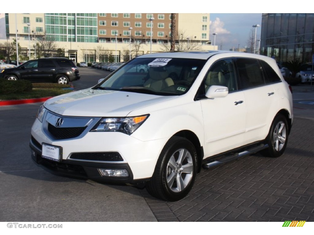Aspen White Pearl II 2012 Acura MDX SH-AWD Exterior Photo #76832619
