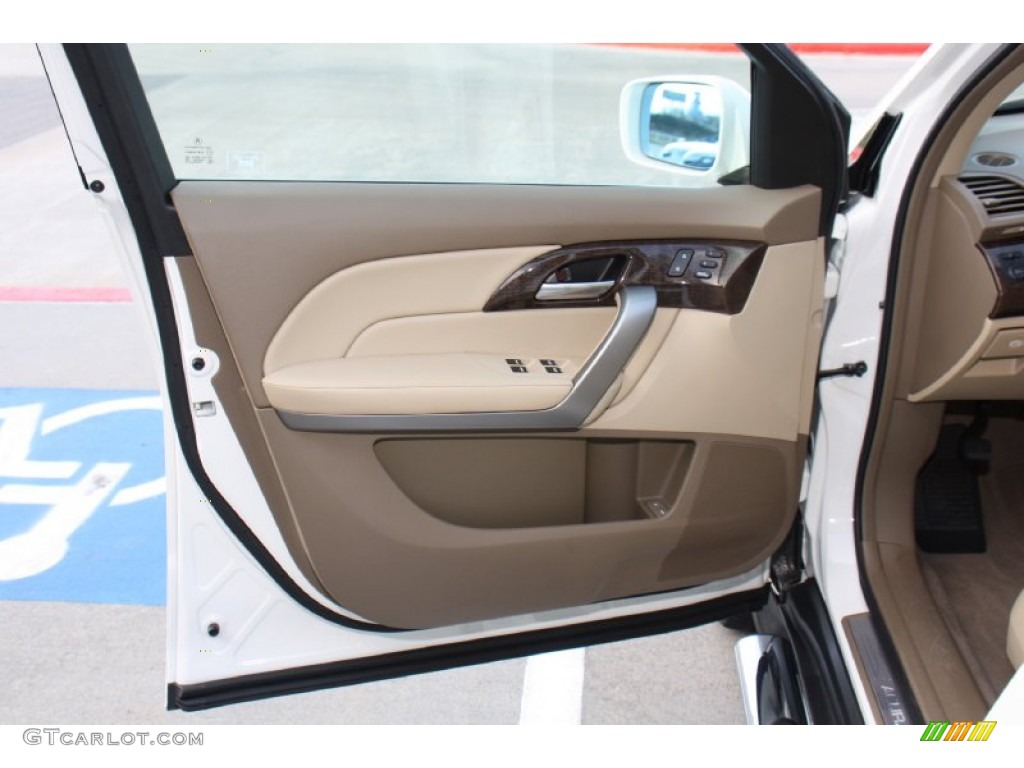 2012 Acura MDX SH-AWD Parchment Door Panel Photo #76832757