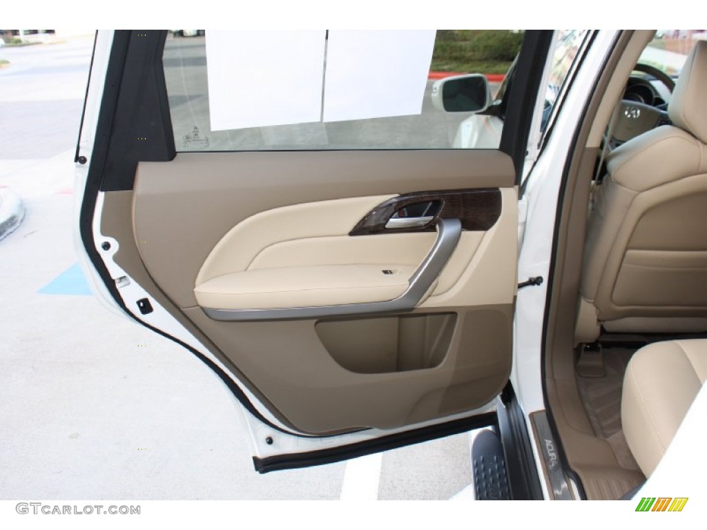 2012 Acura MDX SH-AWD Parchment Door Panel Photo #76832799