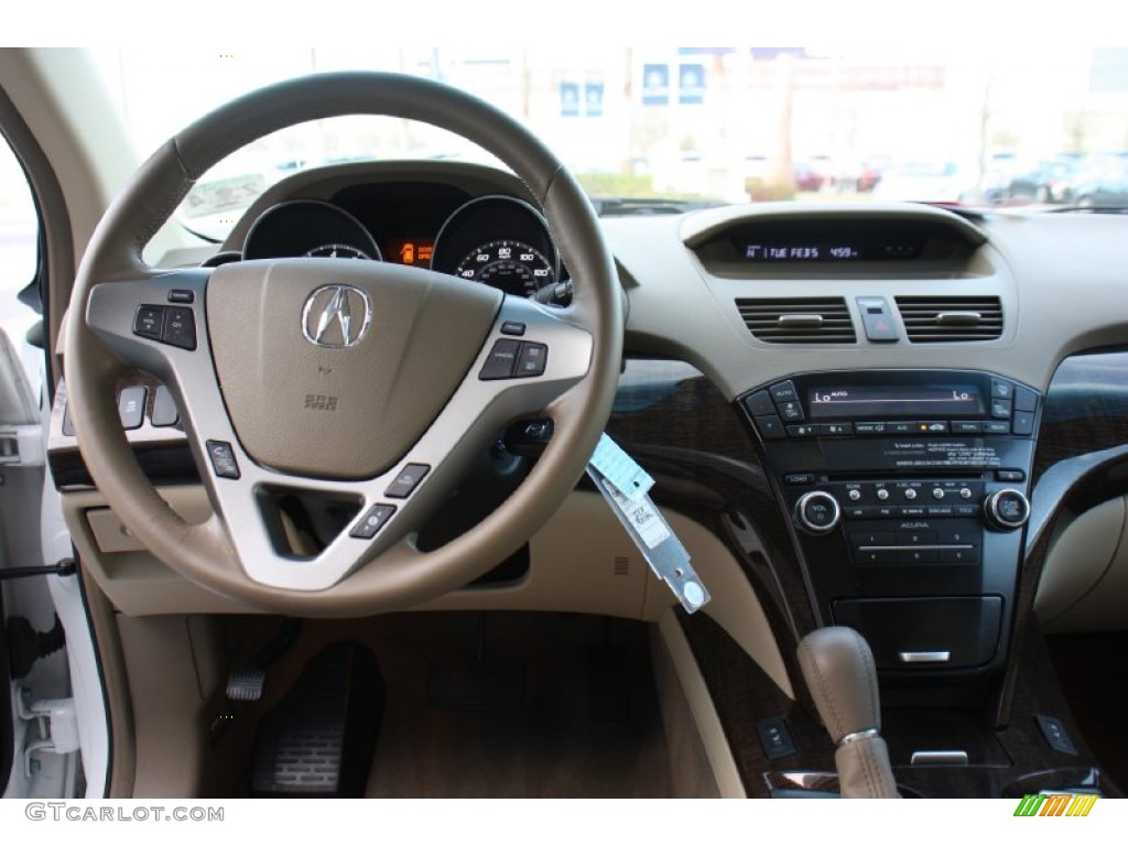 2012 Acura MDX SH-AWD Parchment Dashboard Photo #76832862